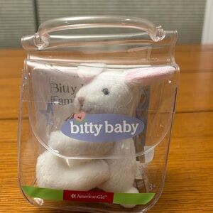 American Girl Bitty Baby Plush Bunny with Pink Ears